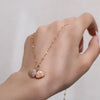 Trendy   Zircon Butterfly Pendant Necklace For Women Stainless Steel Clavicle Chain Female Party Temperament Jewelry