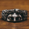 Vintage Brass Religious Belief Jesus Head Ring for Men Women  Retro Pure Copper Finger Rings Bands  Jewelry Gift