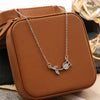 Wine Red Cherry Gold Colour Pendant Necklace For Women Personality  Necklace Wedding Jewelry Birthday Gifts