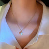 Wine Red Cherry Gold Colour Pendant Necklace For Women Personality  Necklace Wedding Jewelry Birthday Gifts