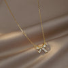 Wine Red Cherry Gold Colour Pendant Necklace For Women Personality  Necklace Wedding Jewelry Birthday Gifts