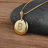 Nidin   Women Girls Initial Letter Necklace 26 A-Z Charm Neck Pendants Copper CZ Jewelry Personal Gifts