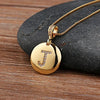 Nidin   Women Girls Initial Letter Necklace 26 A-Z Charm Neck Pendants Copper CZ Jewelry Personal Gifts