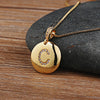 Nidin   Women Girls Initial Letter Necklace 26 A-Z Charm Neck Pendants Copper CZ Jewelry Personal Gifts