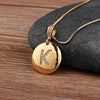 Nidin   Women Girls Initial Letter Necklace 26 A-Z Charm Neck Pendants Copper CZ Jewelry Personal Gifts