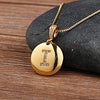 Nidin   Women Girls Initial Letter Necklace 26 A-Z Charm Neck Pendants Copper CZ Jewelry Personal Gifts