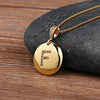 Nidin   Women Girls Initial Letter Necklace 26 A-Z Charm Neck Pendants Copper CZ Jewelry Personal Gifts