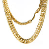 OMKAIMING Titanium Steel Miami Cuban Necklace Design Women Men Gold/Silver Classical Cuban Link Choker Chain Hip Hop Jewelry