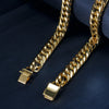 OMKAIMING Titanium Steel Miami Cuban Necklace Design Women Men Gold/Silver Classical Cuban Link Choker Chain Hip Hop Jewelry