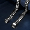 OMKAIMING Titanium Steel Miami Cuban Necklace Design Women Men Gold/Silver Classical Cuban Link Choker Chain Hip Hop Jewelry