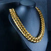 OMKAIMING Titanium Steel Miami Cuban Necklace Design Women Men Gold/Silver Classical Cuban Link Choker Chain Hip Hop Jewelry
