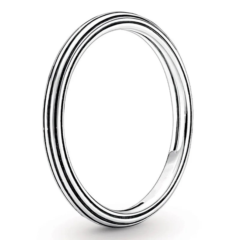 Original Grooved Me Styling Rings For Women 925 Sterling Ring Party Gift Europe Jewelry