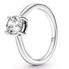 Original Sparkling Solitaire With Crystal Ring For 925 Sterling Silver Ring Women Party Gift Europe Diy Jewelry