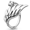 Original Timeless Elegance Eternity Entwined Rope Asymmetric Stars With Crystal Ring 925 Sterling Silver Ring Europe Jewelry