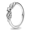 Original Timeless Elegance Eternity Entwined Rope Asymmetric Stars With Crystal Ring 925 Sterling Silver Ring Europe Jewelry
