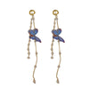 Pearl Crystal Butterfly Tassel French Design Super Fairy Earrings For Women Korean Earring Birthday Party Jewelry Gifts