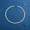 Pearl Necklace Men Simple Handmade Strand Bead Necklace   Trendy Men Jewelry for Women Girls Wedding Banquet Necklaces