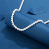 Pearl Necklace Men Simple Handmade Strand Bead Necklace   Trendy Men Jewelry for Women Girls Wedding Banquet Necklaces
