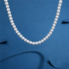 Pearl Necklace Men Simple Handmade Strand Bead Necklace   Trendy Men Jewelry for Women Girls Wedding Banquet Necklaces