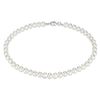 Pearl Necklace Men Simple Handmade Strand Bead Necklace   Trendy Men Jewelry for Women Girls Wedding Banquet Necklaces