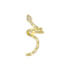 Personality Rhinestone Snake Shaped Clip Earrings for Women Sparkling Zircon Animal Without Piercing Ear Cuff Party Jewelry Gift