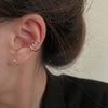 Personality Rhinestone Snake Shaped Clip Earrings for Women Sparkling Zircon Animal Without Piercing Ear Cuff Party Jewelry Gift