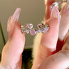 Pink Love Heart Rings for Women Opening Personality Thorn Finger Ring  Sweet Girls Jewelry Wedding Party Accessories 2023