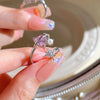 Pink Love Heart Rings for Women Opening Personality Thorn Finger Ring  Sweet Girls Jewelry Wedding Party Accessories 2023