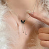 Pink Purple Zircon Star Heart Necklace Y2K Irregular Love Crystal Heart Choker Egirl Collar Necklaces Women Jewelry Accessories