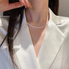 Popular Sparkling Necklace For Women Clavicle Chain Choker Silver Color  Jewelry Wedding Party Birthday Gift