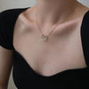 Popular Sparkling Necklace For Women Clavicle Chain Choker Silver Color  Jewelry Wedding Party Birthday Gift