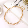 Punk Geometric Chain Choker Necklace Statement Unisex U Shape Big Thick Chain Necklaces Men's Women's Couple Jewelry
