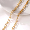 Punk Geometric Chain Choker Necklace Statement Unisex U Shape Big Thick Chain Necklaces Men's Women's Couple Jewelry