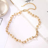 Punk Geometric Chain Choker Necklace Statement Unisex U Shape Big Thick Chain Necklaces Men's Women's Couple Jewelry