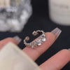 Punk Gothic Opal Finger Rings for Women Girls Kpop Sweet Cool Adjustable Ring Y2K Aesthetic Jewelry Gifts Wholesale