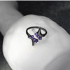 Punk Gothic Opal Finger Rings for Women Girls Kpop Sweet Cool Adjustable Ring Y2K Aesthetic Jewelry Gifts Wholesale