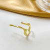 Punk Hiphop Liquid Metal Water Drop Rings Hollow Bump Texture Lava Open Ring Gold Color Tin Foil Rings Party Jewelry