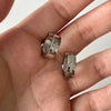 Punk Rhinestone Cross Ear Buckle Earrings Black Star Ear Clip Jewelry Piercing Studs for Women or Men Ear Accessories