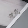 Punk Rhinestone Cross Ear Buckle Earrings Black Star Ear Clip Jewelry Piercing Studs for Women or Men Ear Accessories