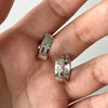 Punk Rhinestone Cross Ear Buckle Earrings Black Star Ear Clip Jewelry Piercing Studs for Women or Men Ear Accessories