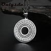 Punk Runes Vintage Jewelry Runic Vegvisir Compass Pendant Viking Necklace Men Women Norse Amulet Talisman Jewerly Party Gift