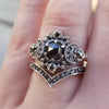 Punk Skull Retro Gothic Rings for Women Men Halloween Goth Witchcraft Accessories Purple Color Rings  Jewelry Gifts