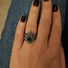 Punk Skull Retro Gothic Rings for Women Men Halloween Goth Witchcraft Accessories Purple Color Rings  Jewelry Gifts