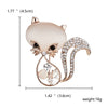 RINHOO Cute Animal Cat Brooch For Women Europe America  Wedding Party Christmas Jewelry Stones Crystal Brooch Pins