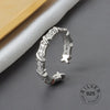 Real 925 Sterling Silver Rings For Women vintage zircon open round Engagement Rings Silver 925 Jewelry Anillos Mujer