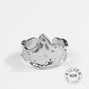 Real 925 Sterling Silver Rings For Women vintage zircon open round Engagement Rings Silver 925 Jewelry Anillos Mujer