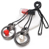 Red White Pearl Ball Pendant Long Necklaces  Circles Simulated Women Black Chain Maxi Necklace  Jewelry   Gift
