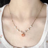 Retro Elegance Pearl Chain Necklace For Women  Rose Flower Necklace Gold Color Choker Butterfly Clavicle Chain Jewelry