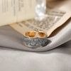 Retro Gold Color Double Oil Drip Open Rings for Women   Irregular Adjustable Finger Ring   Trendy Wedding Jewelry