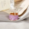 Retro Gold Color Double Oil Drip Open Rings for Women   Irregular Adjustable Finger Ring   Trendy Wedding Jewelry